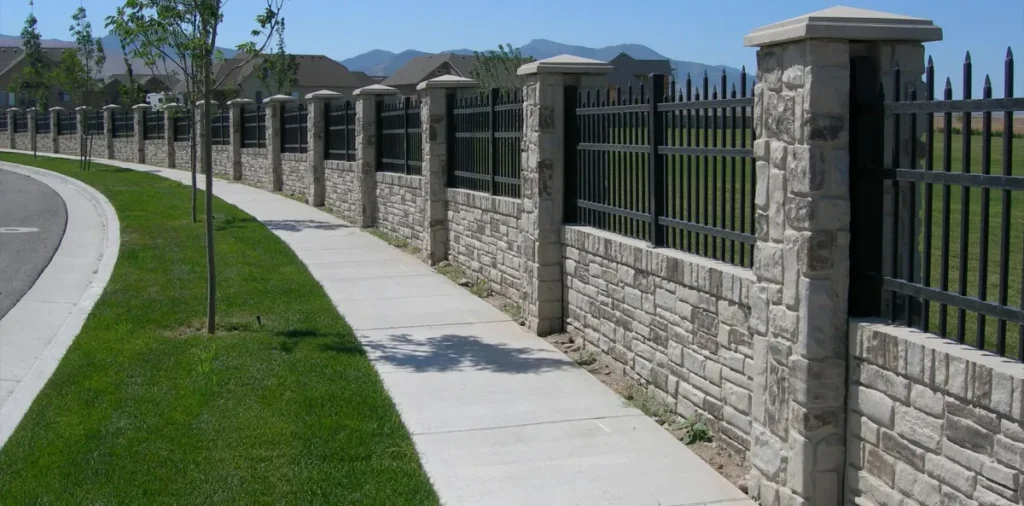 Phoenix Block Wall Fence – photo