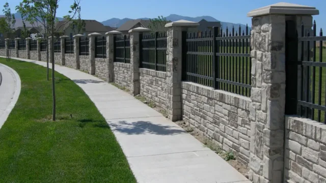 Phoenix Block Wall Fence – photo