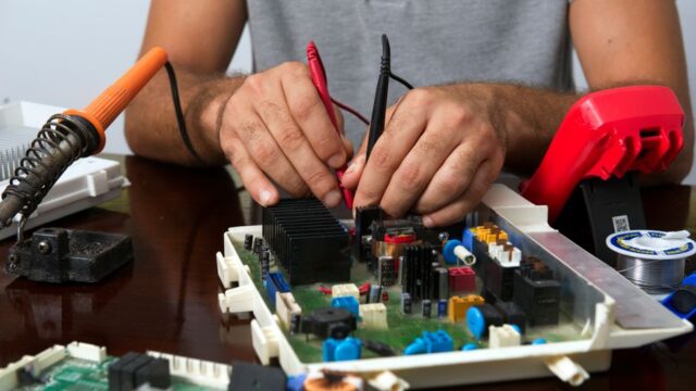 appliance-repair stock image