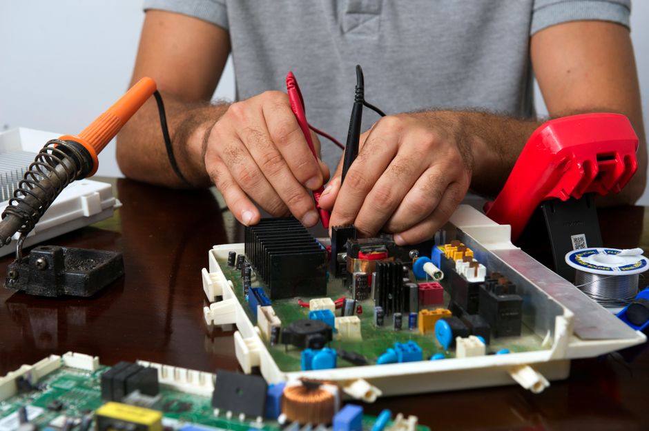 appliance-repair stock image