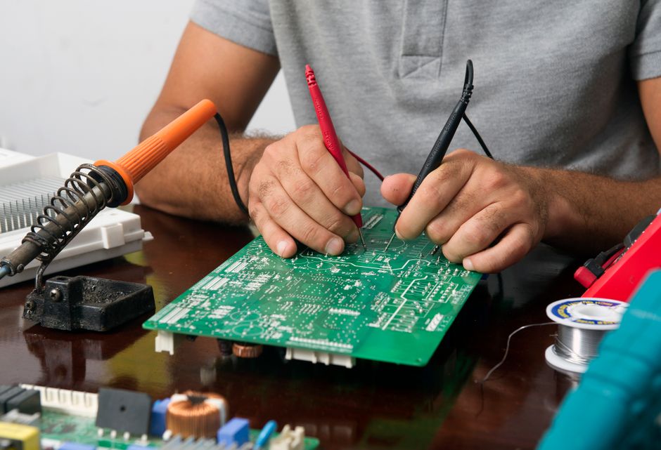 appliance-repair stock image