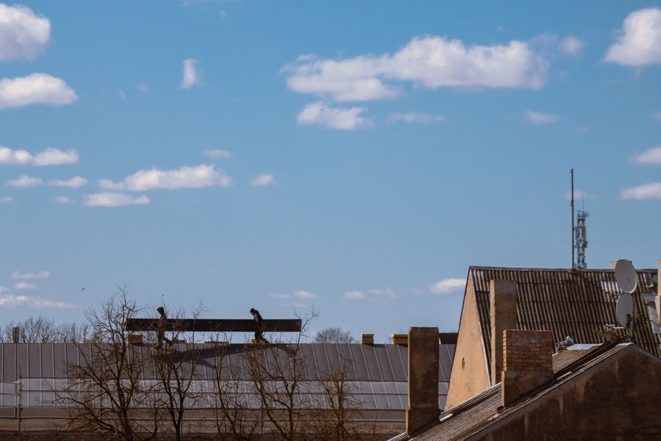 roofing stock image