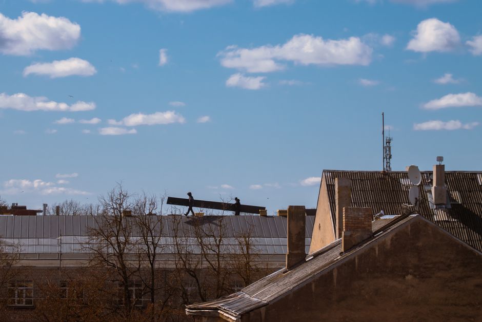 roofing stock image