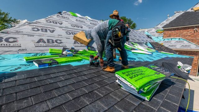 roofing stock image