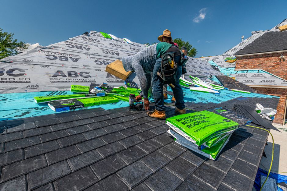 roofing stock image