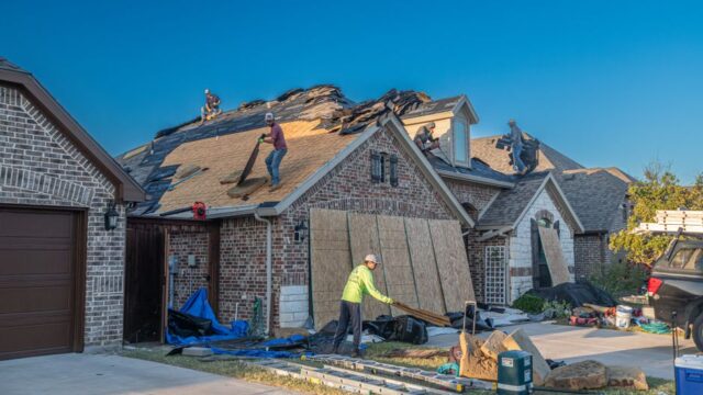 roofing stock image