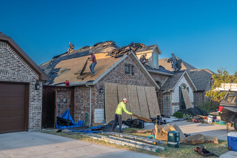 roofing stock image