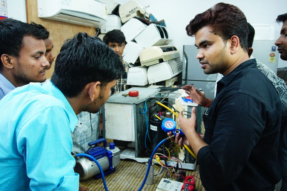 appliance-repair stock image