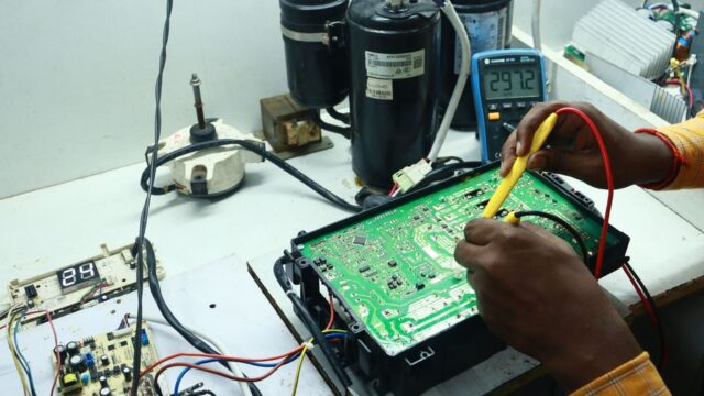 appliance-repair stock image