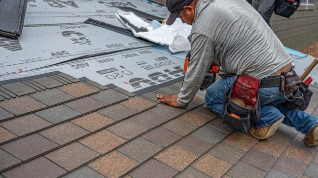 roofing stock image