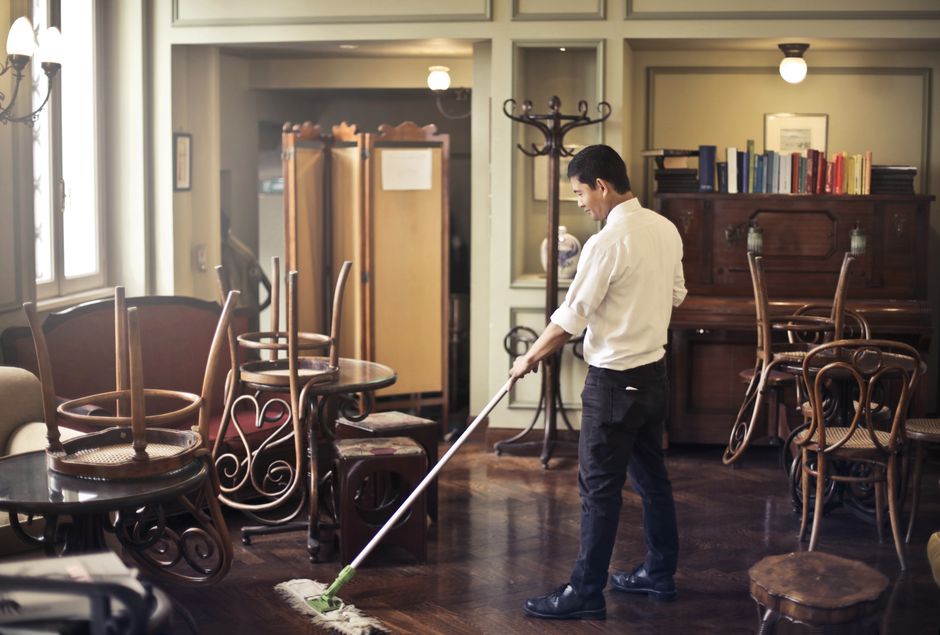 house-cleaning stock image