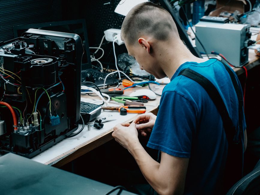 appliance-repair stock image