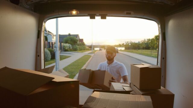 movers stock image
