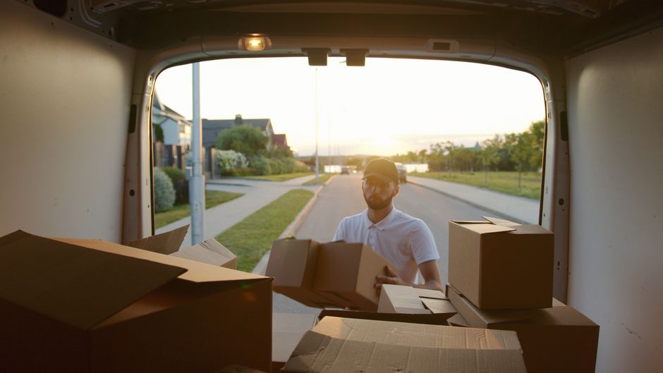 movers stock image