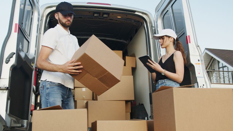 movers stock image
