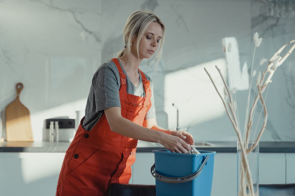 house-cleaning stock image