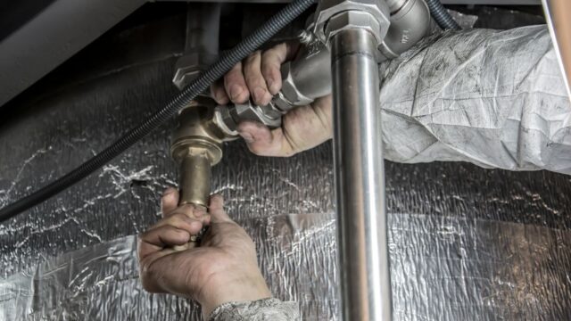 plumbing stock image