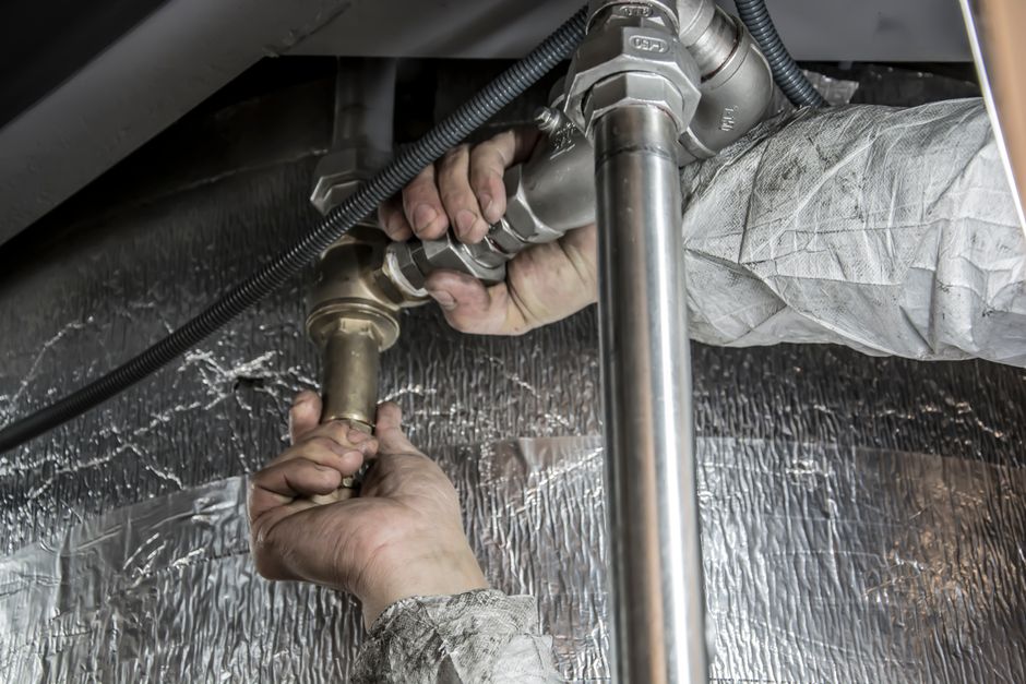 plumbing stock image