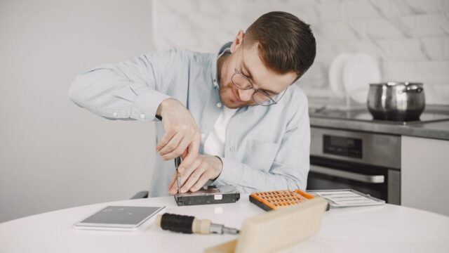 appliance-repair stock image
